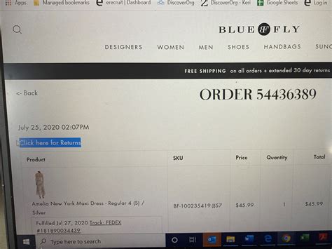 bluefly return policy